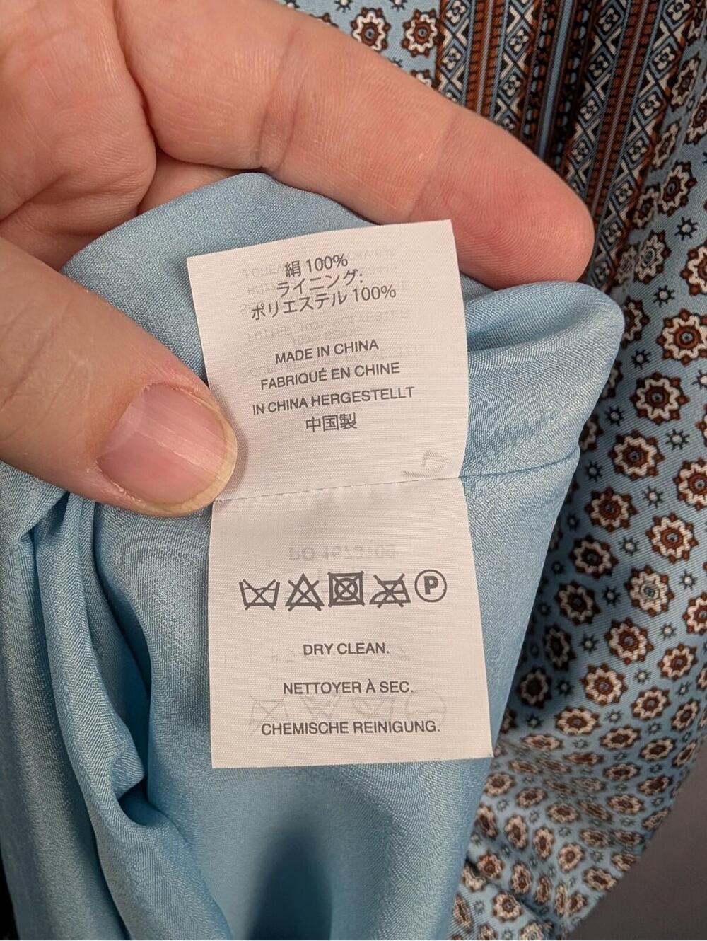 Quiet Luxury J. Crew 100% Silk Geometric Shift Dress Size 12 - Picture 9 of 9
